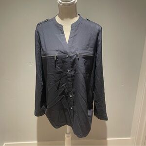 3 Calvin Klein Elegant Charcoal Button-Down Shirt